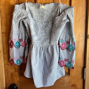 Off the shoulder blouse